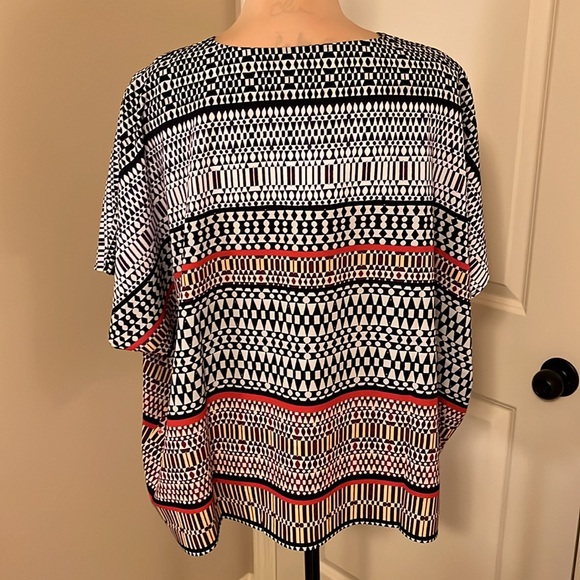 Liz Claiborne world traveler flowy blouse size small/medium - Picture 4 of 8